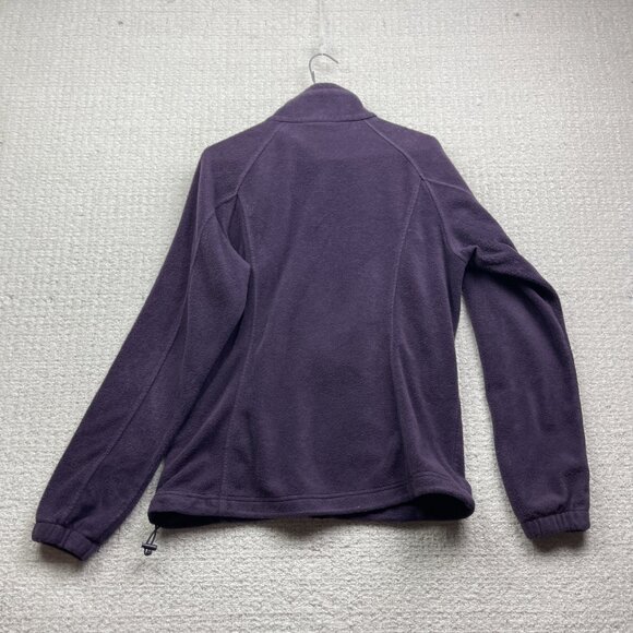 Columbia Benton Springs Full Zip Polar Fleece Jacket Wom Large Purple Outdoor - Picture 11 of 11